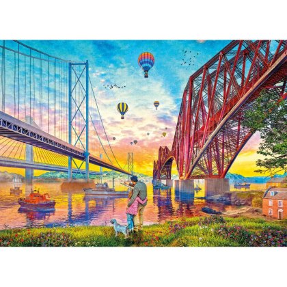 Gibsons Three Bridges Crossing 1000 Piece Puzzle