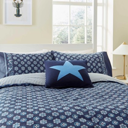 Helena Springfield Tobay Duvet Cover Set Cobalt Blue Navy