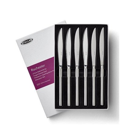 Stellar Rochester 6 Piece Steak Knife Set