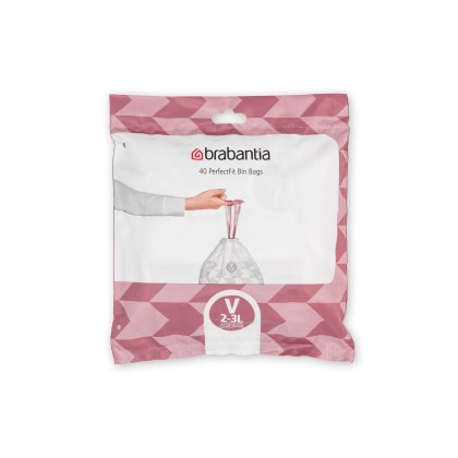 Brabantia Code V 3 Litre 40 PerfectFit Bags Brabantia Code V 3 Litre 40 PerfectFit Bags