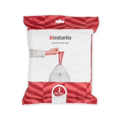 Brabantia Code J 20-25 Litre 40 PerfectFit Bags Brabantia Code J 20-25 Litre 40 PerfectFit Bags