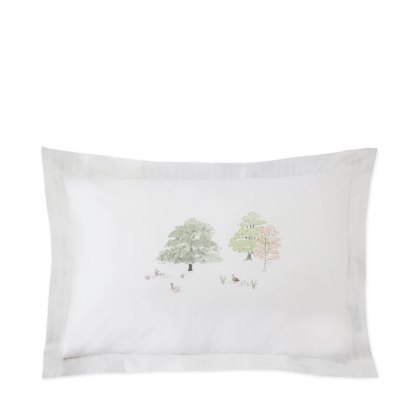 Sophie Allport Spring Cottage Green Oxford Pillowcase Pair