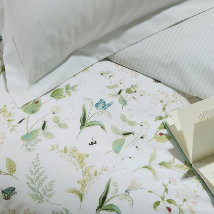 Sophie Allport Wild Floral Green Duvet Cover Set