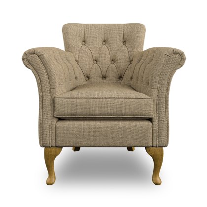 Knapton Herringbone Moss Accent Chair