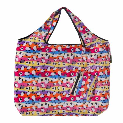 Eco Chic Rainbow Sheep Large Reusable Foldable Shopper Bag Eco Chic Rainbow Sheep Large Reusable Foldable Shopper Bag