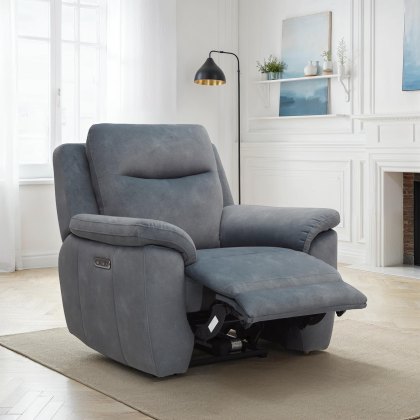 Oakley Power Recliner Chair in Dexter Shadow Oakley Power Recliner Chair in Dexter Shadow