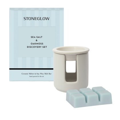 Stoneglow Sea Salt & Oakmoss Wax Melter & Soy Wax Melt Bar Stoneglow Sea Salt & Oakmoss Wax Melter & Soy Wax Melt Bar