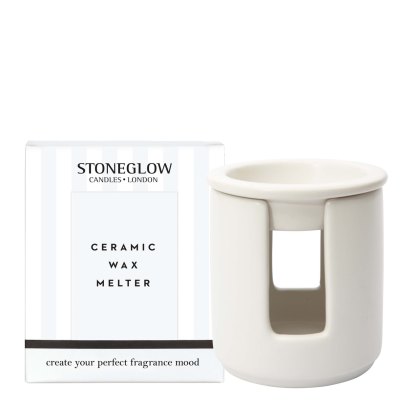 Stoneglow Ceramic Wax Melter White Stoneglow Ceramic Wax Melter White