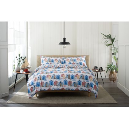 Lobster Creek Queen Parade Multi Duvet Cover Set