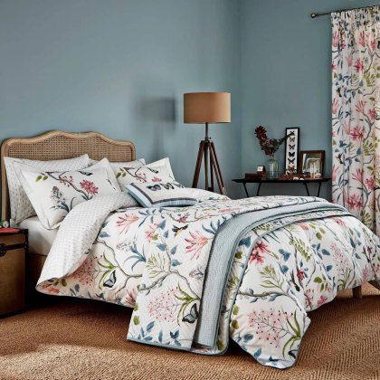 Sanderson Clementine Double Duvet Cover Set Duck Egg Sanderson Clementine Double Duvet Cover Set Duck Egg