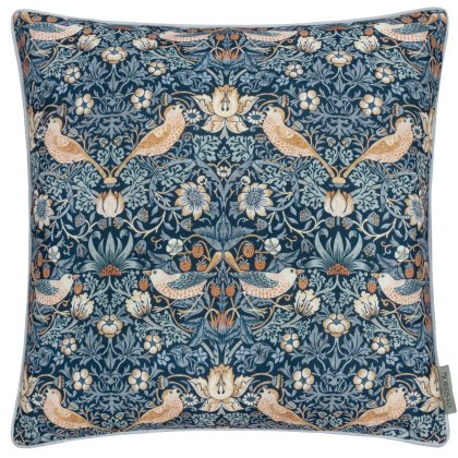 Morris & Co Strawberry Thief Indigo Outdoor Cushion Morris & Co Strawberry Thief Indigo Outdoor Cushion