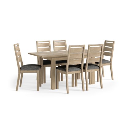 Cottage Collection Oak 1.2m Extending Dining Table & 6 Chairs Cottage Collection Oak 1.2m Extending Dining Table & 6 Chairs