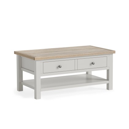 Cottage Collection Coffee Table with Drawer in Grey Cottage Collection Coffee Table with Drawer in Grey