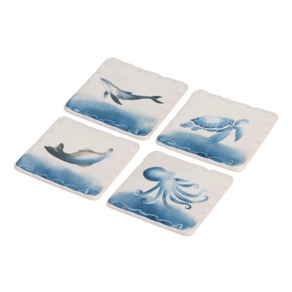 The Coast Set of 4 Ceramic Coasters