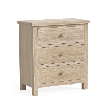 Cottage Collection 3 Drawer Chest in Oak Cottage Collection 3 Drawer Chest in Oak