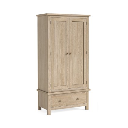 Cottage Collection Gents Wardrobe in Oak