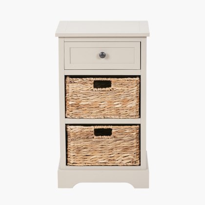 Farmhouse 1 Drawer 2 Basket Unit