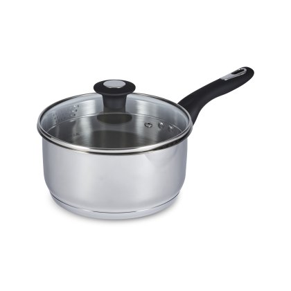 Simply Home 18 CM Stainless Steel Draining Lid Saucepan Simply Home 18 CM Stainless Steel Draining Lid Saucepan