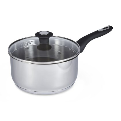 Simply Home 20 CM Stainless Steel Draining Lid Saucepan Simply Home 20 CM Stainless Steel Draining Lid Saucepan