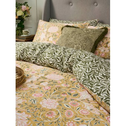 Morris At Home Double Bough Gold Duvet Cover Set