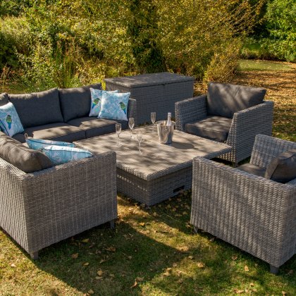 Bermuda Dark Casual Corner Chair Set