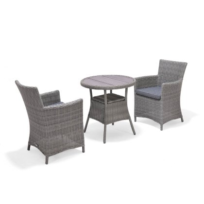 Bermuda Dark Round Bistro Set