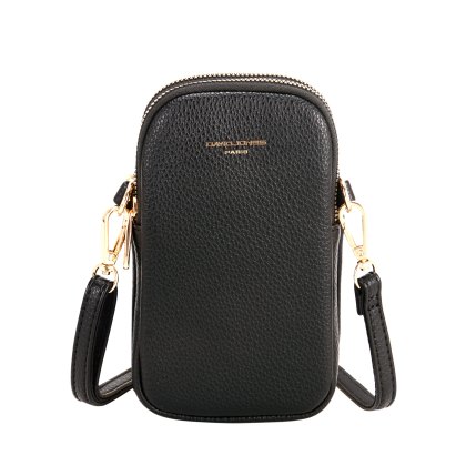 David Jones Black Double Zip Phone Case David Jones Black Double Zip Phone Case
