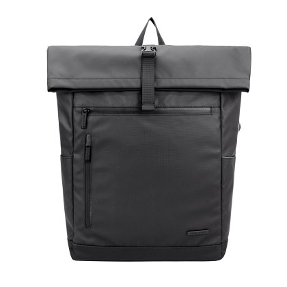 David Jones Black Fold Top Backpack David Jones Black Fold Top Backpack