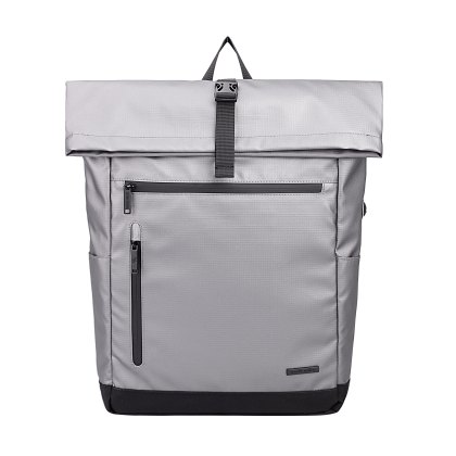 David Jones Grey Fold Top Backpack David Jones Grey Fold Top Backpack