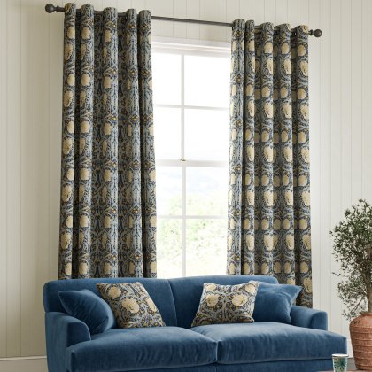 William Morris at Home Pimpernel Indigo Curtains William Morris at Home Pimpernel Indigo Curtains