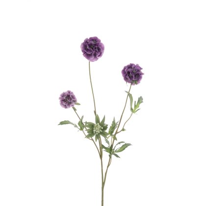 Floralsilk Purple Scabiosa Stellata Spray Floralsilk Purple Scabiosa Stellata Spray