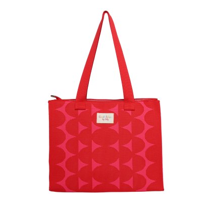 Zelly Woven Tote Red Large Zelly Woven Tote Red Large