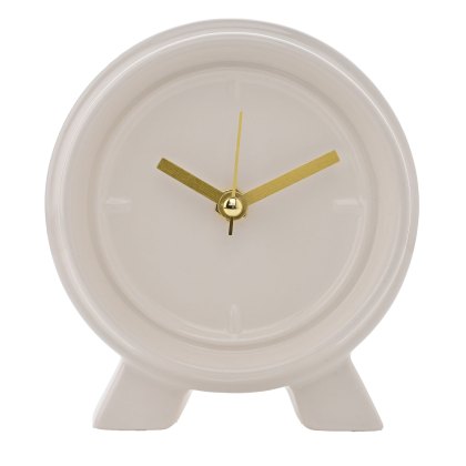 Widdop Interval Ceramic Mantle Clock Cream Widdop Interval Ceramic Mantle Clock Cream