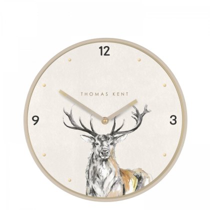 Thomas Kent 12" Wild Stag Wall Clock Thomas Kent 12" Wild Stag Wall Clock
