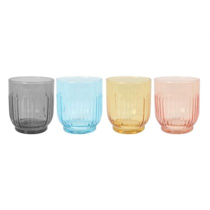 Lav Tokyo Pastel Set Of 4 Glasses Lav Tokyo Pastel Set Of 4 Glasses