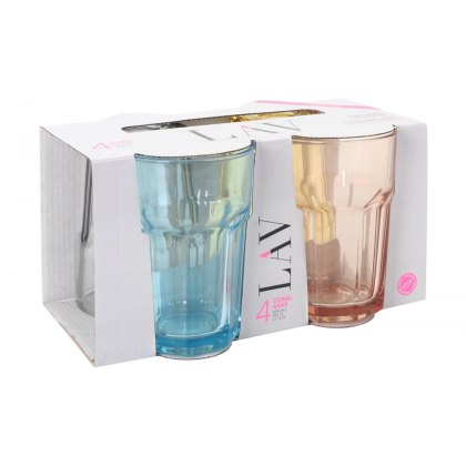 Lav Aras Pastel Set Of 4 Glasses Lav Aras Pastel Set Of 4 Glasses