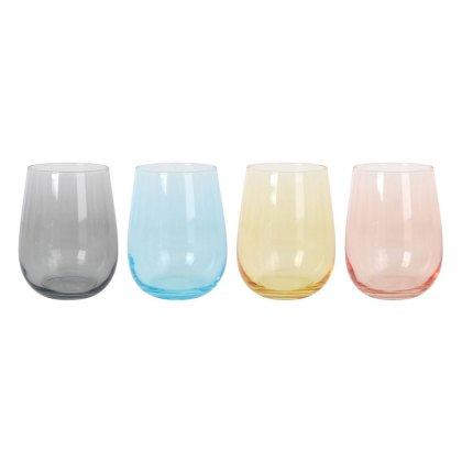Lav Gaia Pastel Set Of 4 Glasses Lav Gaia Pastel Set Of 4 Glasses