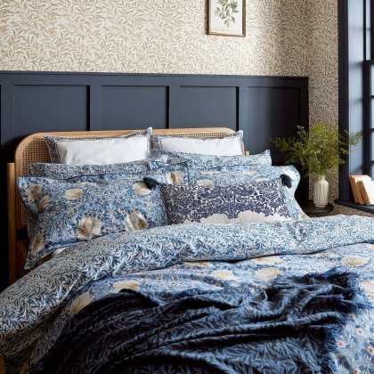 Morris & Co Woad Blue Pimpernel Duvet Cover Set Morris & Co Woad Blue Pimpernel Duvet Cover Set