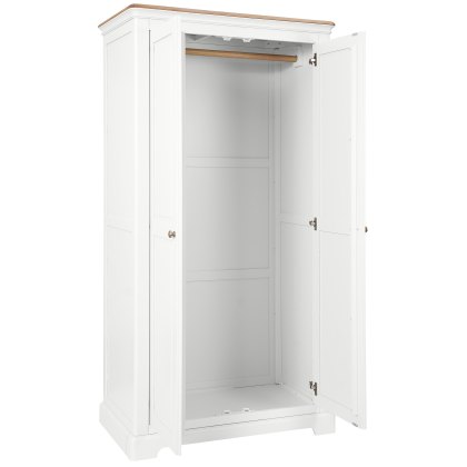 Broadway Double Wardrobe in White Broadway Double Wardrobe in White