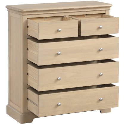 Broadway 2 Over 3 Drawer Chest in Oak Broadway 2 Over 3 Drawer Chest in Oak