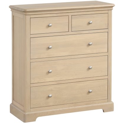 Broadway 2 Over 3 Drawer Chest in Oak Broadway 2 Over 3 Drawer Chest in Oak