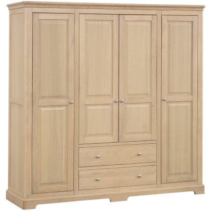 Broadway Quadrouble Wardrobe in Oak Broadway Quadrouble Wardrobe in Oak