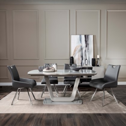 Stockholm 1.6m Extending Dining Table and 4 Chairs Stockholm 1.6m Extending Dining Table and 4 Chairs