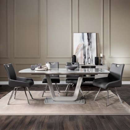 Stockholm 1.6m Extending Dining Table and 4 Chairs Stockholm 1.6m Extending Dining Table and 4 Chairs