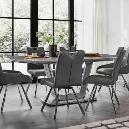 Stockholm 1.6m Extending Dining Table and 6 Chairs Stockholm 1.6m Extending Dining Table and 6 Chairs