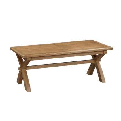 Manor Oak 2m Extending Crossed Leg Dining Table Manor Oak 2m Extending Crossed Leg Dining Table