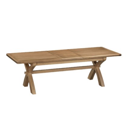 Manor Oak 2m Extending Crossed Leg Dining Table Manor Oak 2m Extending Crossed Leg Dining Table