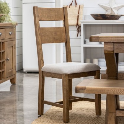 Manor Oak Slatted Back Dining Chair Manor Oak Slatted Back Dining Chair