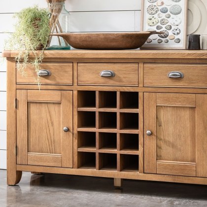 Manor Oak Wide Sideboard Manor Oak Wide Sideboard