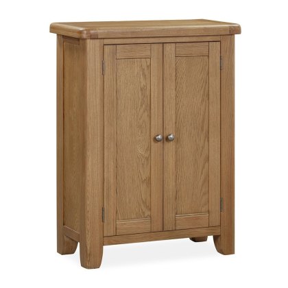 Manor Oak Shoe Cupboard Manor Oak Shoe Cupboard